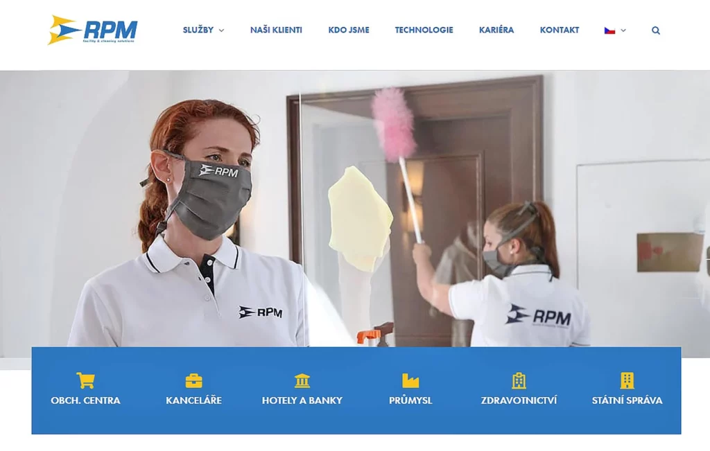 Reklamní fotografie pro webové stránky